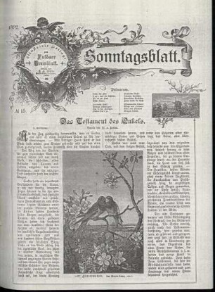 Ausgabe vom Sonntag, den 10. April 1892.