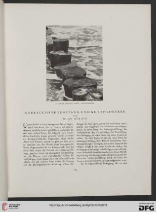 Gebrauchsgegenstand und Kunstgewerbe