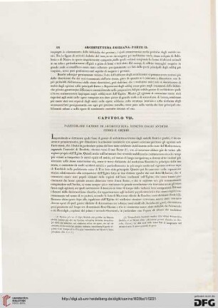 Capitolo VII: Particolare genere di architettura [...]