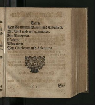 [Täntze. - Veränderungen des Schau-Platzes.]