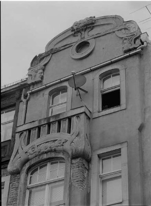 Dresden-Neustadt, Katharinenstraße 1. Wohnhaus (1903; F. W. Hertzsch). Fassadendetail