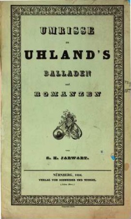 Umrisse zu Uhlands Balladen und Romanzen