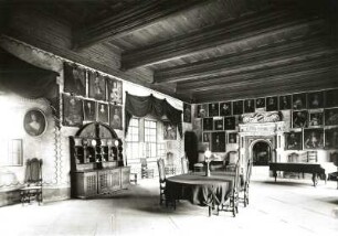 Schloss Rochsburg : Rochsburg. Schloss Rochsburg. Alter Rittersaal (Ahnensaal)