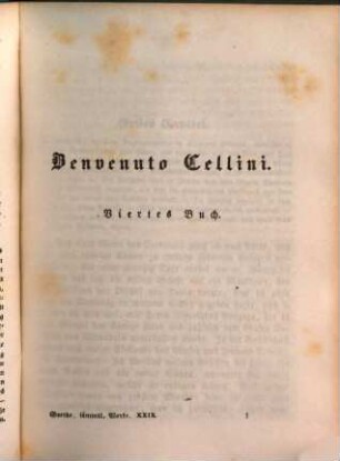 Goethe's sämmtliche Werke : in vierzig Bänden, 29
