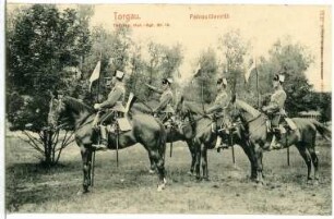 Torgau. Thür.-Hus.-Regim. Nr. 12 - Patrouillenritt