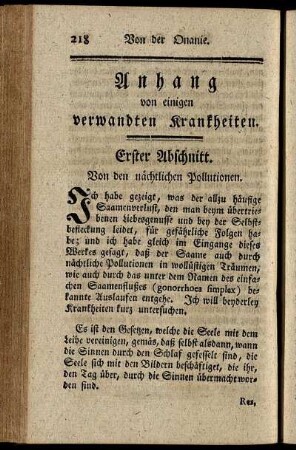 Anhang von einigen verwandten Krankheiten.