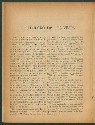 El sepulcro de los vivos