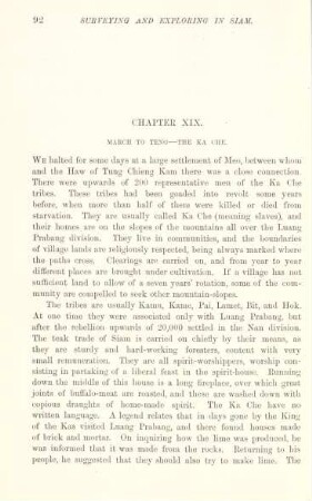 Chapter XIX. March to Teng - the Ka Che