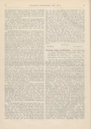 88-89 [Rezension] Hermann, Theodor, Theologische Studien aus Württemberg. 1. Jahrgang 1880
