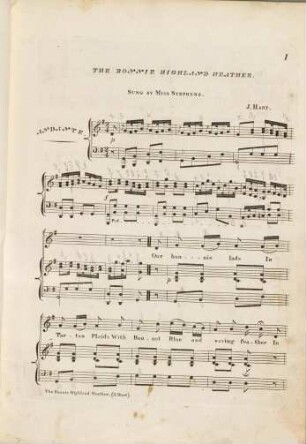 The bonnie highland heather : scotch ballad