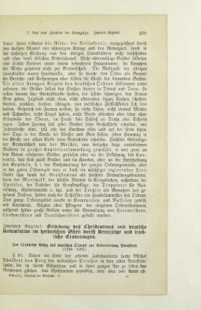 Zweites Kapitel: Gründung des Christentums und deutsche Kolonisation im heidnischen Osten durch Kreuzzüge und friedliche Eroberungen