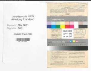 Entnazifizierung Heinrich Busch , geb. 21.07.1892 (Steuerberater)