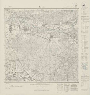 3324 (alte Nr.: 1743) Thören, Meßtischblatt (4cm - Karte)