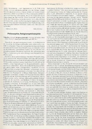 829-831 [Rezension] Schaeffler, Richard, Religionsphilosophie