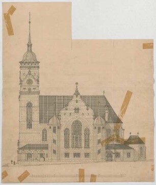 Fischer, Theodor; Dresden (Sachsen); Lukaskirche - Ansicht