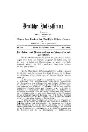 Die Boden- und Wohnungsfrage auf Kongressen und Parteitagen