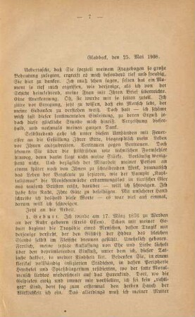 Gladbeck, den 25. Mai 1908