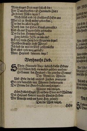 Weyhnacht Lied