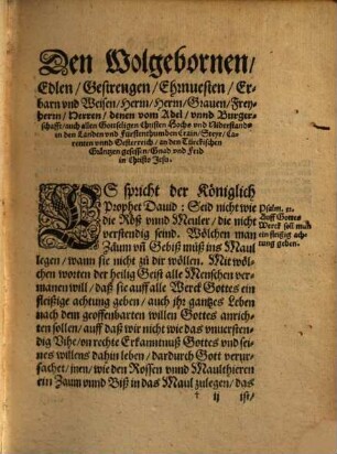 Dreyzehen Predigen vom Türcken : in wölchen gehandelt würdt von seines Regiments Ursprung, Glauben u. Religion ...