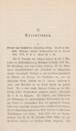 461-462 [Rezension] Arnhard, Carl von, Liturgie zum Tauf-Fest der Aethiopischen Kirche