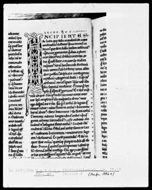 Homilien — Initiale I(ncipient), Folio 4verso