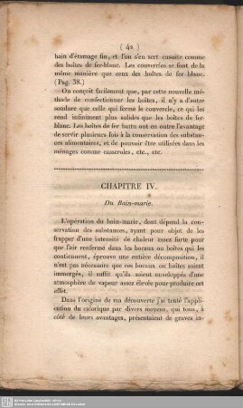 Chapitre IV. Du Bain-marie