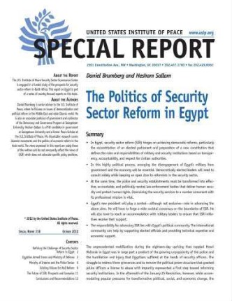 The politics of security sector reform in Egypt