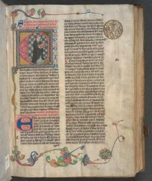 Historisierte Initiale: Autorenbild Johannes Nider
