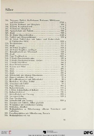 Silber (Nr. 544-587)