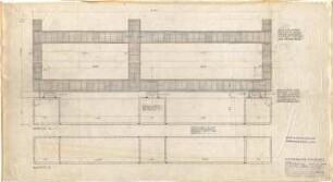 Schneider - Esleben, Paul; Düsseldorf, Berger Allee 25; Mannesmann-Hochhaus, Konzernzentrale der Mannesmann AG, Erweiterung - Pförtnertisch (Schnitt)