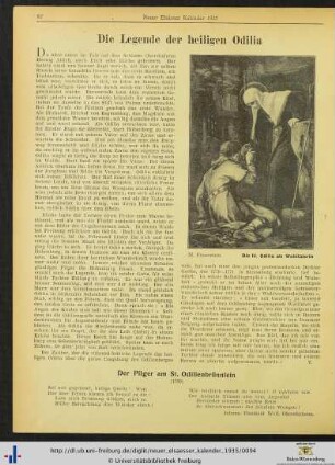 Die Legende der heiligen Odilia.