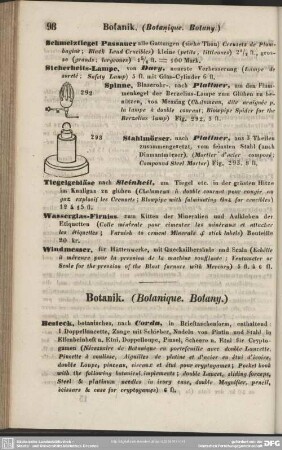 Botanik. (Botanique. Botany.)