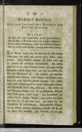 Sechstes Kapitel. Reise durch den arabischen Meerbusen nach Kairo und Jerusalem