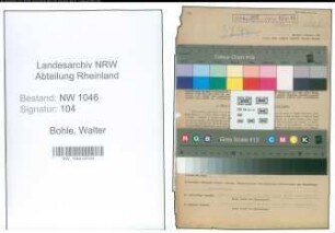 Entnazifizierung Walter Bohle , geb. 28.01.1902 (Lehrer)