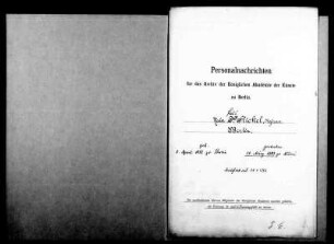 Flickel, Paul Franz - Maler 1892 - Januar - 22