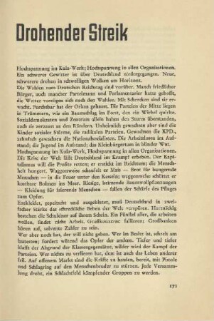 Drohender Streik