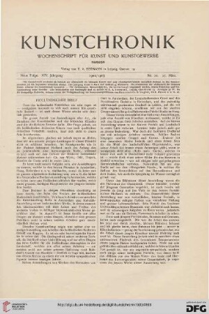 Heft 20 (27. März 1903)