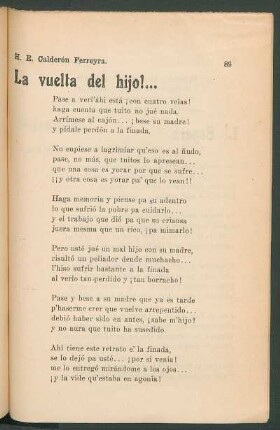 La vuelta del hijo!