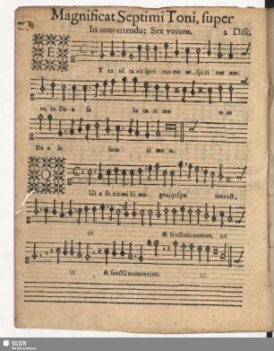 Magnificat Septimi Toni, super In convertendo