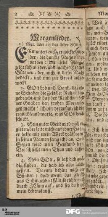 Morgenlieder