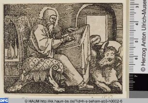 Der Evangelist Lukas, schreibend