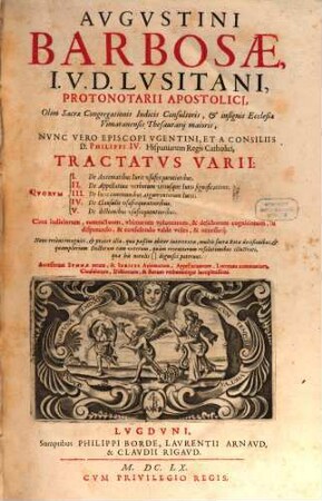 Tractatus varii