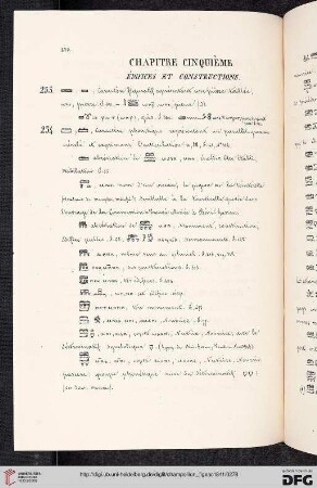 Chapitre cinquième: Édifices et constructions