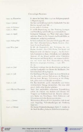 Chronologia Bucerana
