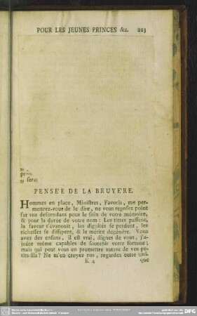 Pensées De La Bruyère