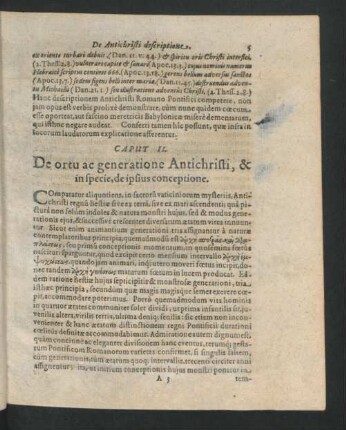 Caput II. De ortu ac generatione Antichristi, & in specie, de ipsius conceptione.