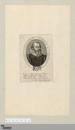 [Bildnis Johann Valentin Andreae] : Johannes Valentinvs Andreae Herrenbergensis Wirttemberg: Nat. Ao. M D L XXXVI.