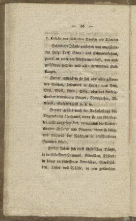 V. Erstickte von schädlichen Dünsten und Dämpfen.
