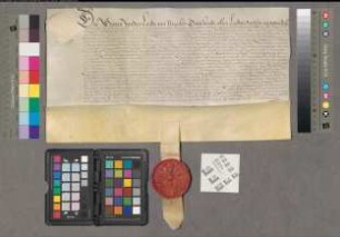 Lijfrentebrieve van de Staten van Utrecht van 500 Carolusgulden voor Sophia Theodora, dochter van Hans Wolfaard, Heere te Brederode, 20 Maart 1629. Perkament met uithangende zegel.