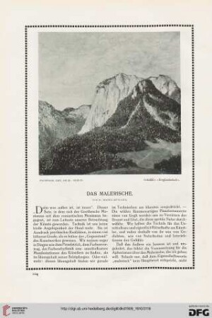 Das Malerische